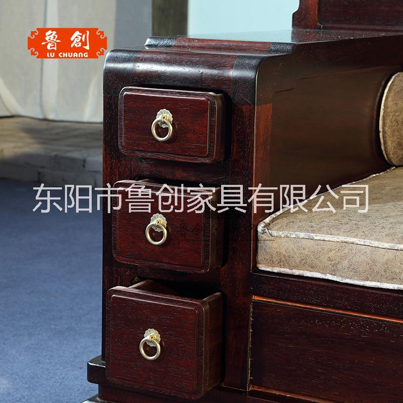 東陽市魯創(chuàng)紅木家具非洲紫檀夢江南沙發(fā)