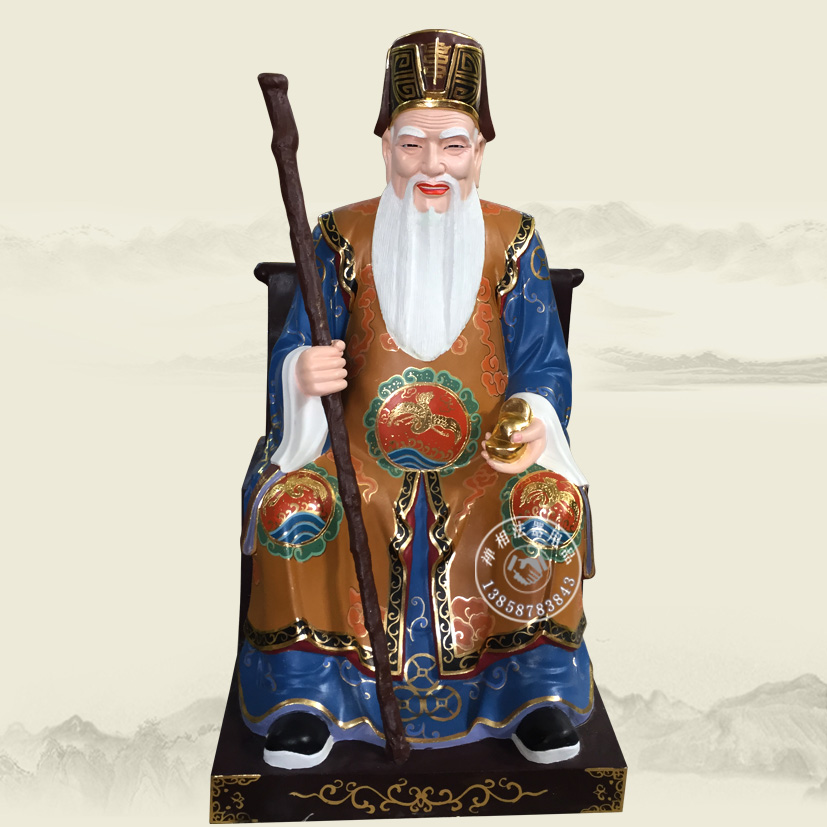 土地公神像，土地婆神像， 貼金彩繪土地公神像廠家，寺廟土地公神像加工定制