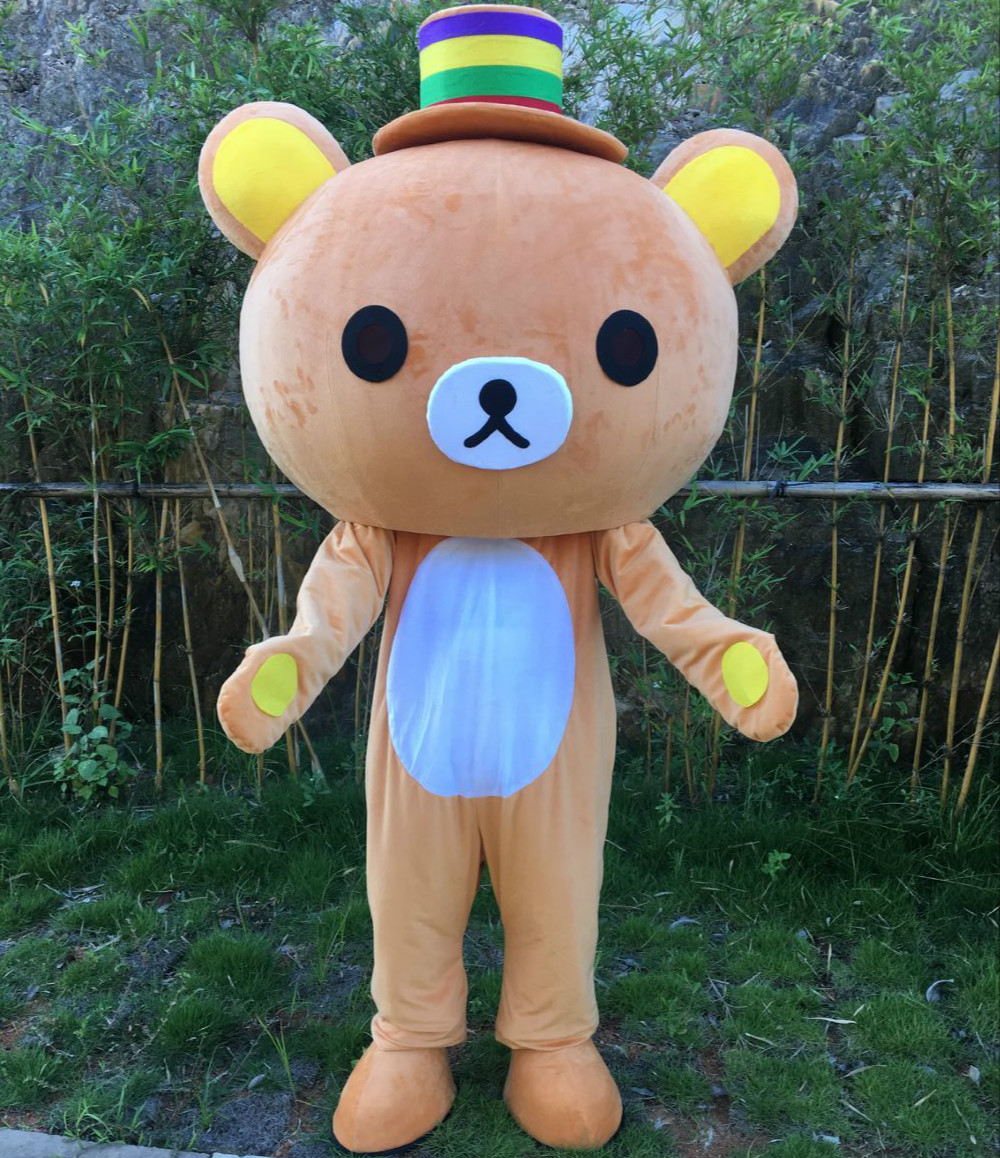 科尼成人行走卡通人偶服裝輕松熊新