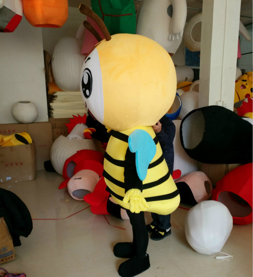 行走卡通人偶服蜜蜂卡通人偶的衣服