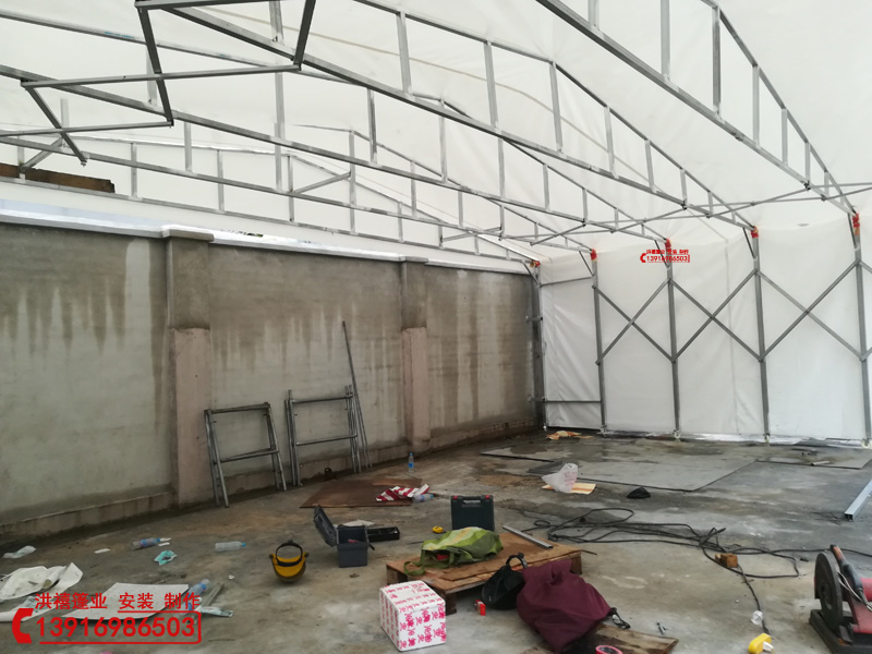 上海推拉棚 上海伸縮雨棚（圖）上海工廠倉儲雨棚 上海推拉棚 上海伸縮雨棚