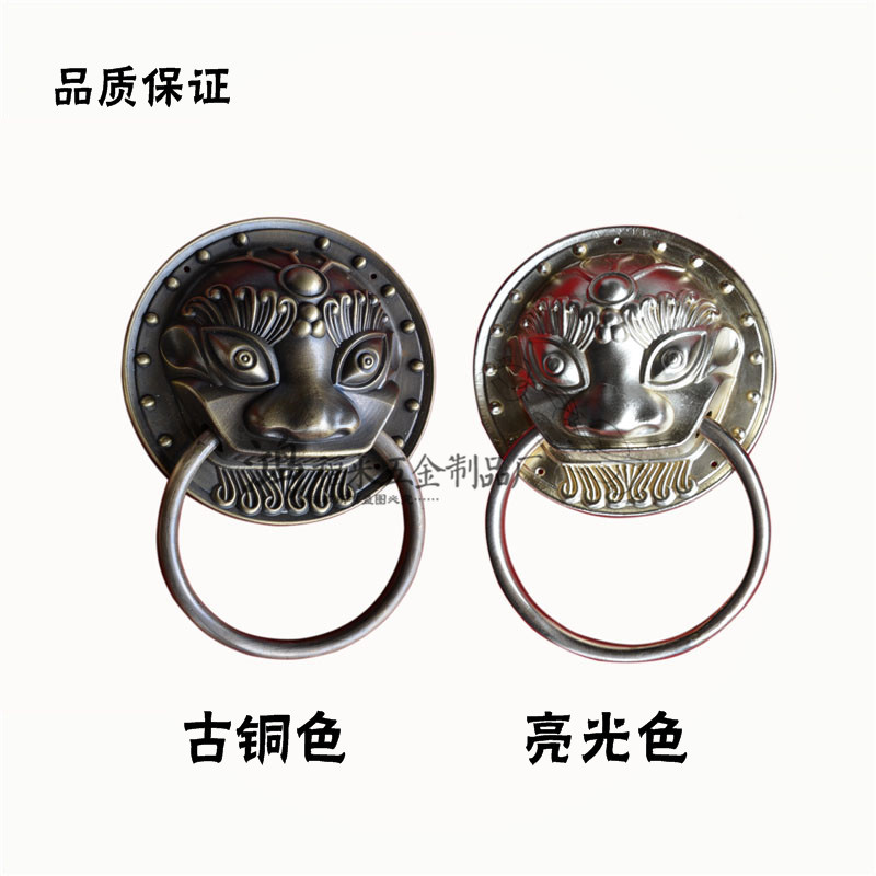 仿古中式純銅裝飾獸頭/古典大門虎頭拉手/仿古純銅頭門環(huán)獅子