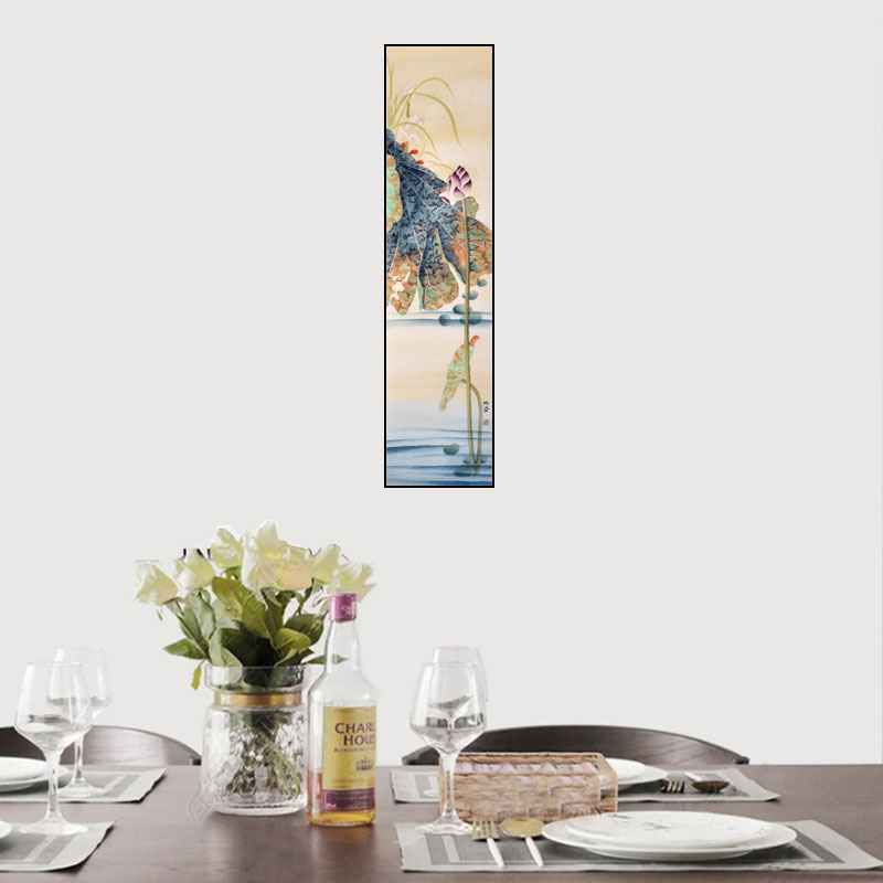 現(xiàn)代簡約掛畫新中式工筆荷花裝飾畫