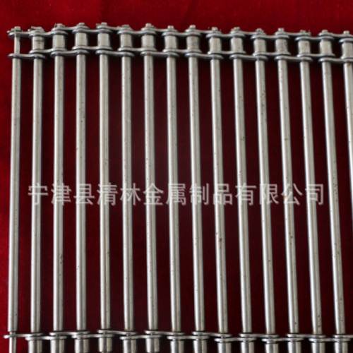 定制穿桿式支桿式每節(jié)鏈條都有桿的網(wǎng)帶