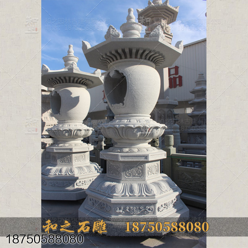 惠安燈籠生產(chǎn)廠家 石雕燈具尺寸多樣 青石石燈 仿古石燈