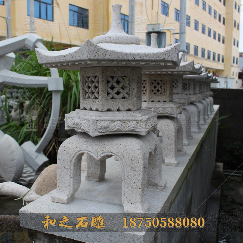 石燈籠 戶(hù)外立式落地?zé)粝涫^雕刻 庭院石燈