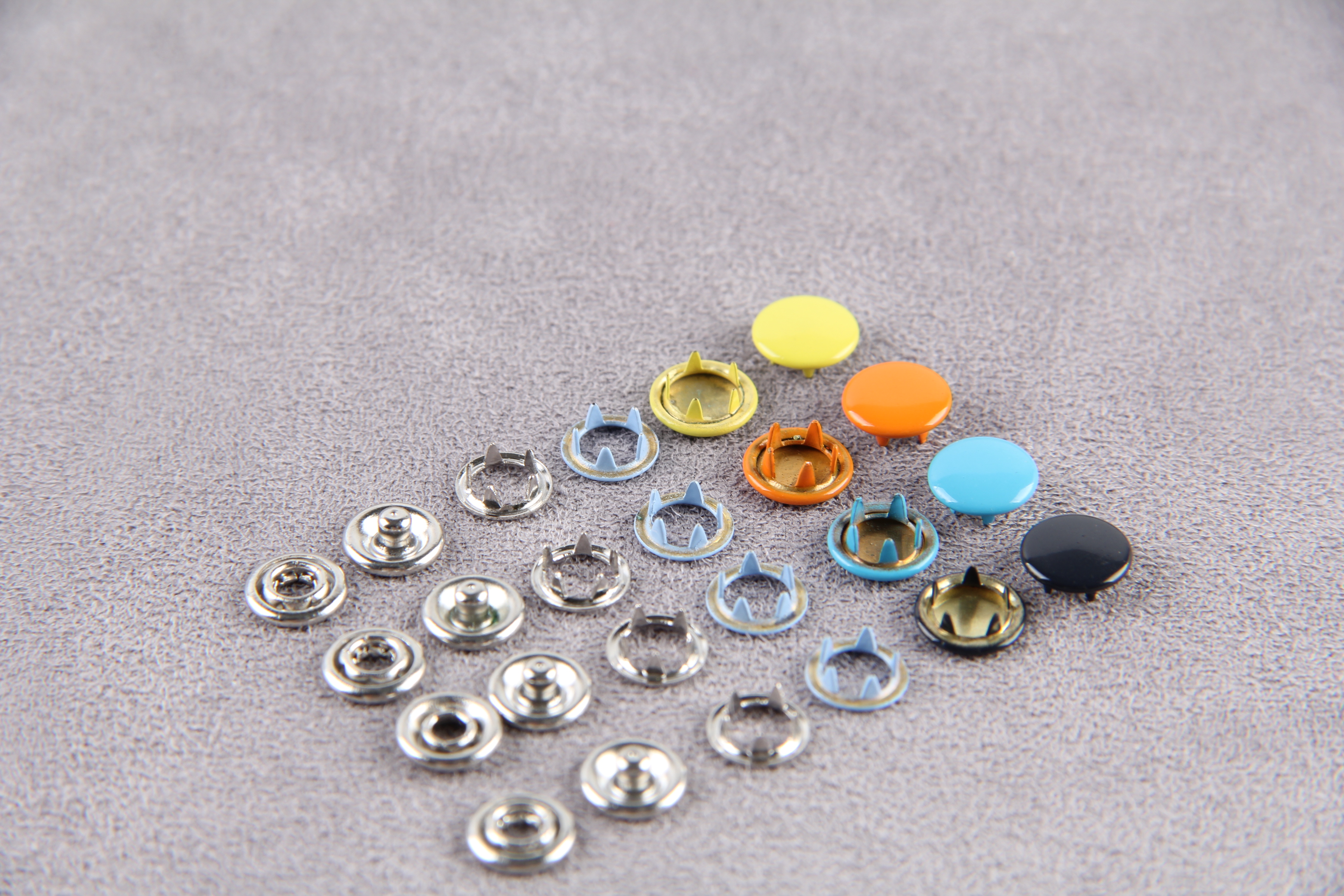 噴漆五爪紐隱形暗扣嬰兒服裝環(huán)保 實(shí)心五爪扣四合扣 銅質(zhì)廠家直銷