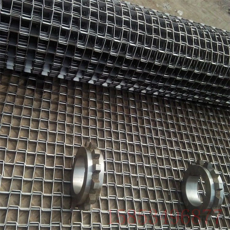 長(zhǎng)城網(wǎng)帶馬蹄鏈輸送帶側(cè)邊擋板304不銹鋼馬蹄鏈加固型長(zhǎng)城網(wǎng)帶