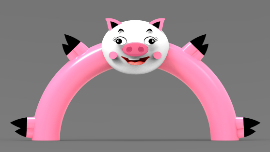 透明氣模粉色豬出租主題租賃清單 高大上新品透明鯨魚島出租 新品透明粉豬樂園出租出售