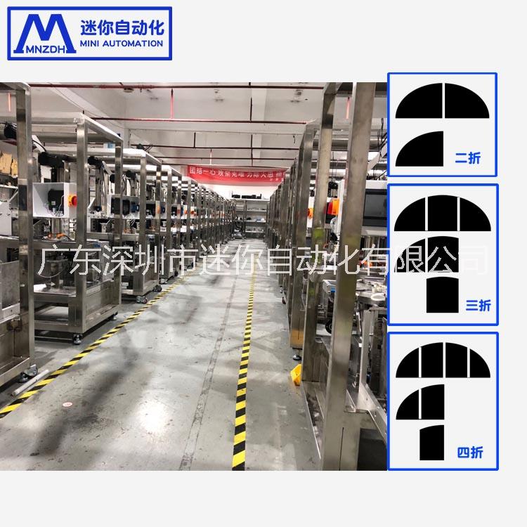 收集理料斗式面膜折疊機 、蠶絲無紡布折疊機、 化妝品面膜折疊機械設(shè)備
