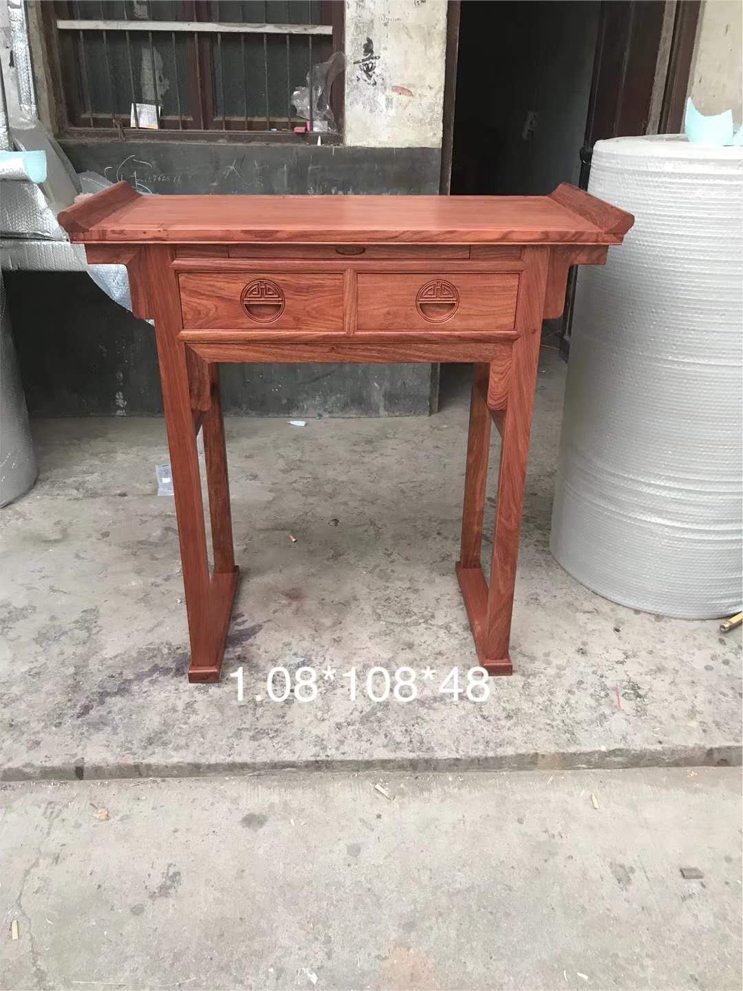 東陽條案紅木供桌神臺批發(fā) 非洲花梨條幾 卓瑞條案 緬花神臺 實木小件 家用條案供桌廠家批發(fā)