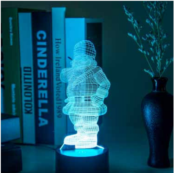圣誕模型LED臺燈 佛山創(chuàng)意3DLED小夜燈 LED USB廠家供應(yīng)商 LED USB燈報價