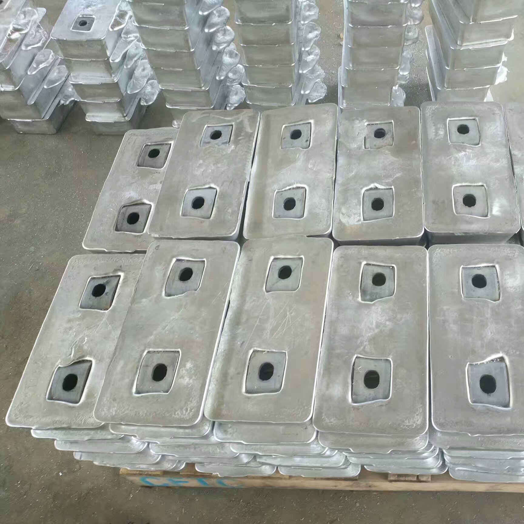 山東專業(yè)生產(chǎn)純鋅塊 防腐鋅塊  犧牲陽極塊  船舶鋅塊