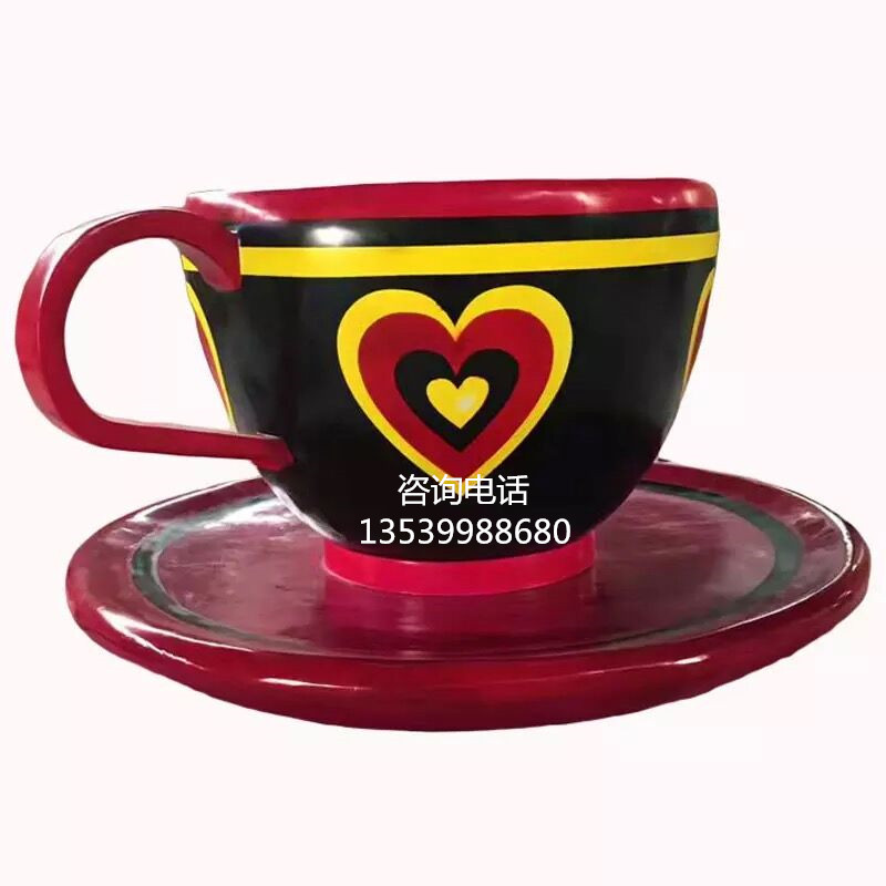 星巴克主題咖啡杯雕塑|咖啡杯花缽|玻璃鋼花盆