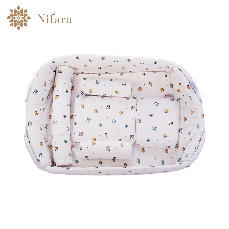 尼塔拉泰國進(jìn)口乳膠新生兒五件套防