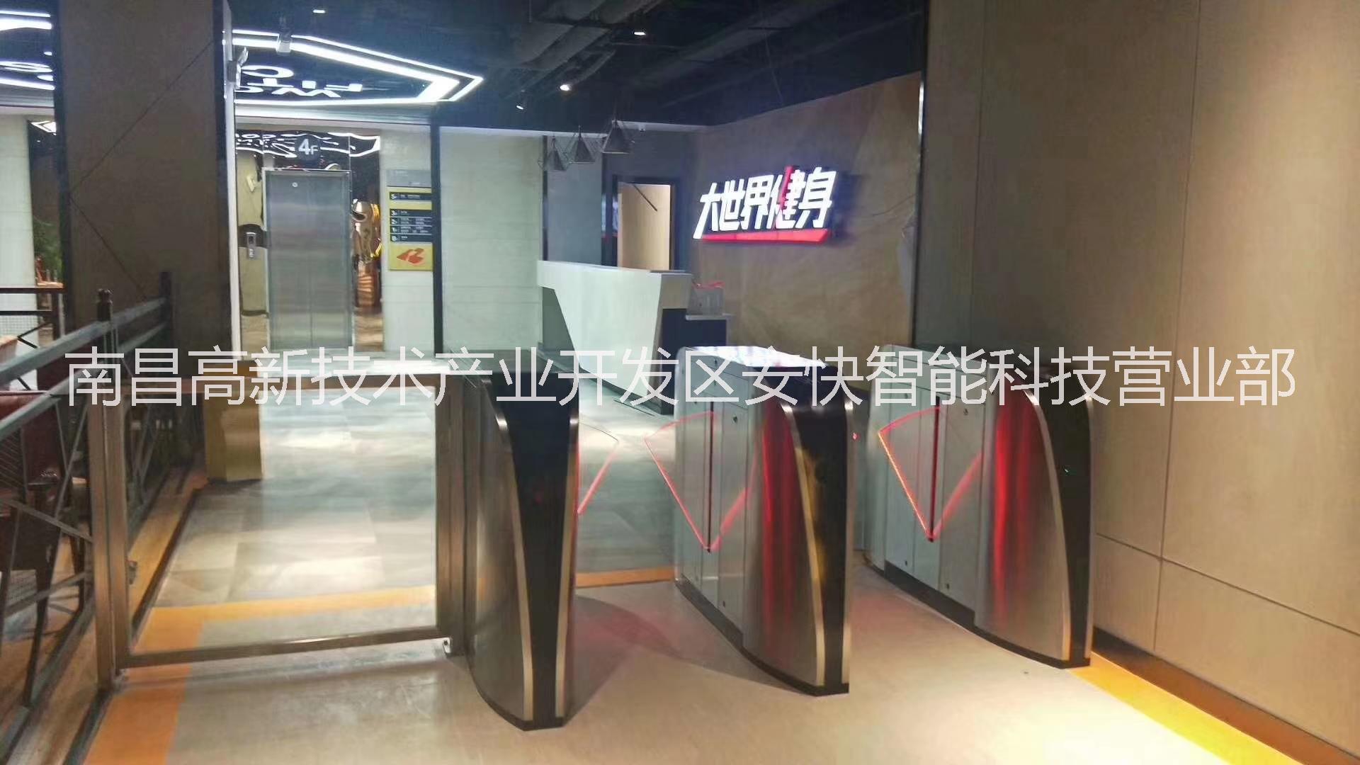 供應江西人臉識別翼閘幼兒園人行出入口門禁機