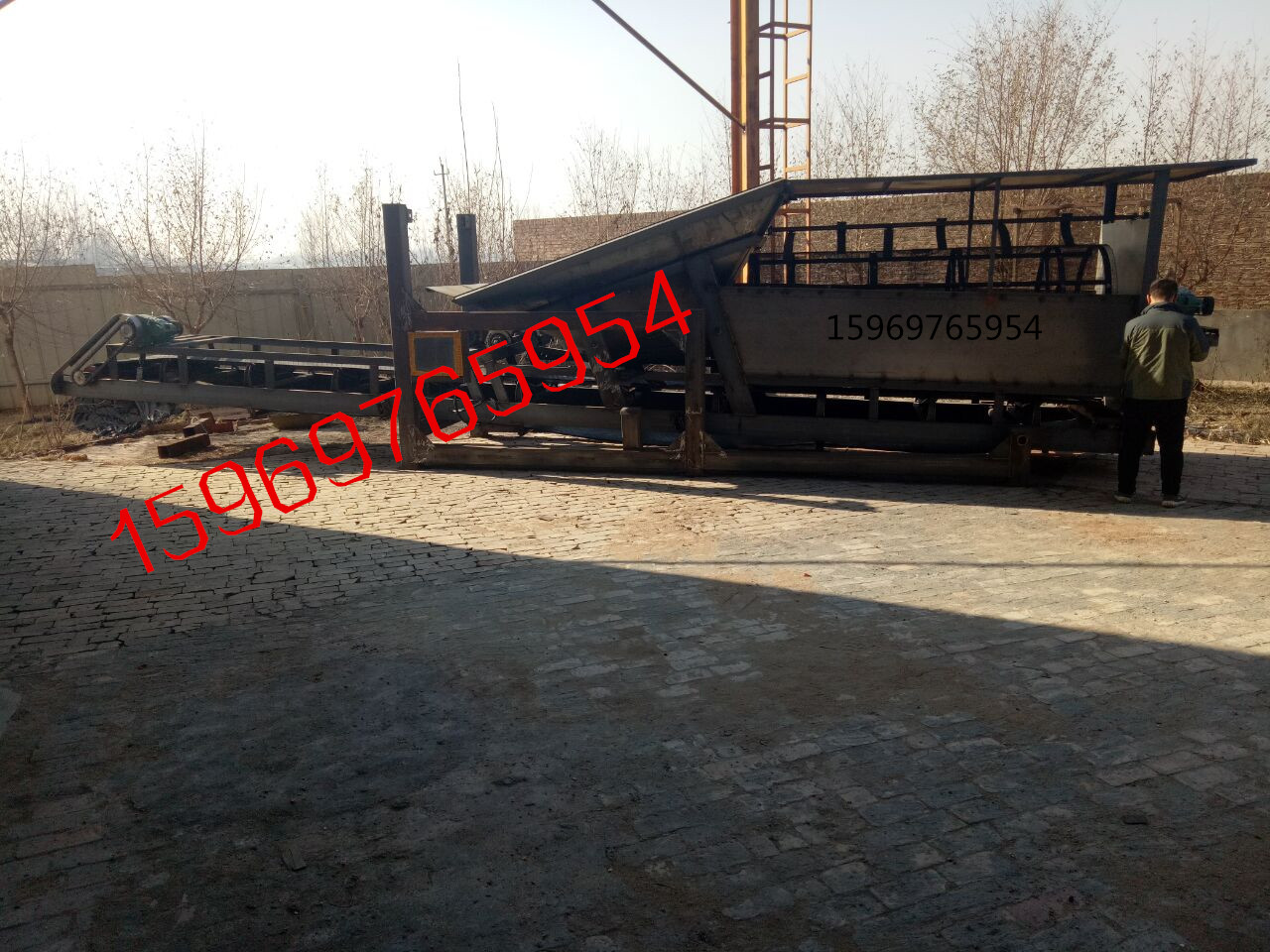 石料滾筒篩石塊破碎機(jī)篩沙機(jī)運(yùn)行平穩(wěn)