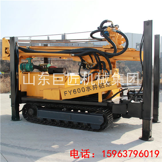 巨匠大型水井鉆機(jī)600型履帶式氣動打井機(jī)打深水井沒毛病