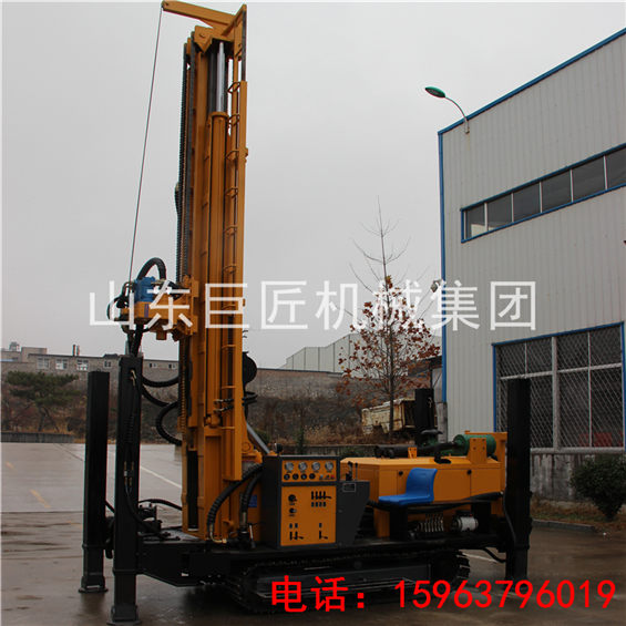 巨匠氣動水井鉆機FY300履帶式打深水井鉆用設(shè)備進尺快
