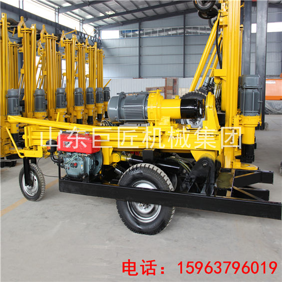 山東巨匠氣動水井鉆機200型沖擊式結(jié)構(gòu)簡單施工方便