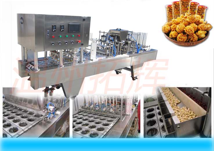 供應夏季清熱降火杯裝龜岺膏灌裝封口機水果罐頭封杯機