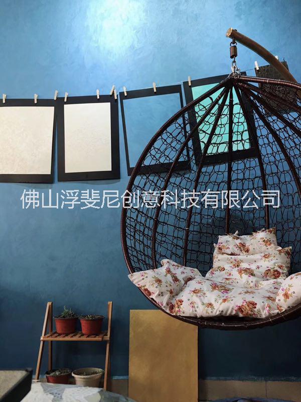 絲綢絨 絲綢絨 水性絲綢絨藝術(shù)涂料施工