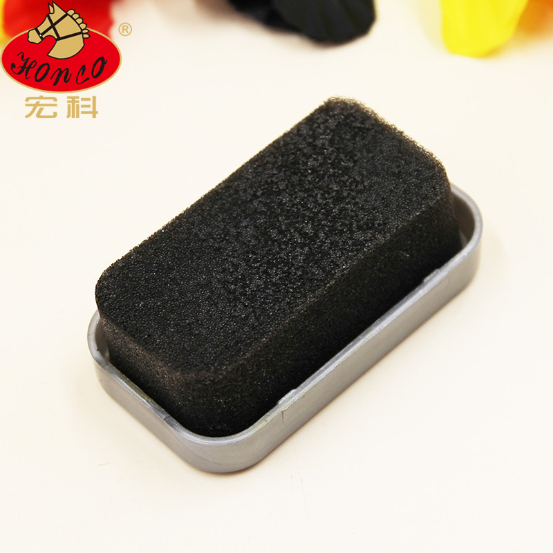 鞋油品牌 宏科廠家直銷(xiāo)袖珍海綿擦 便攜擦鞋海綿 無(wú)需鞋油鞋擦鞋擦