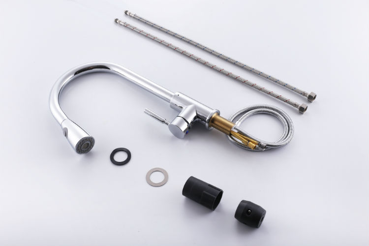 冷熱廚房抽拉水龍頭