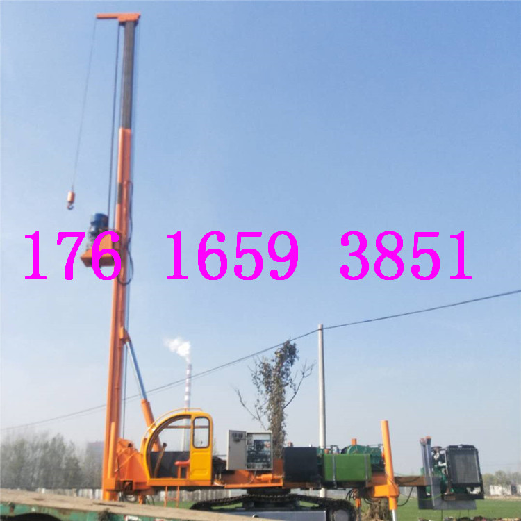 15米長螺旋打樁機 抗浮錨桿鉆機 履帶長螺旋地基打樁機