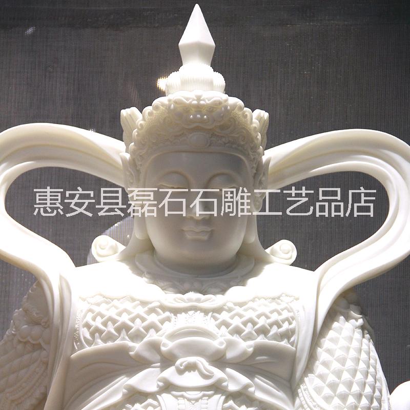 石雕財(cái)神爺 漢白玉招財(cái)鎮(zhèn)宅佛像雕塑寺廟祠堂供奉擺件