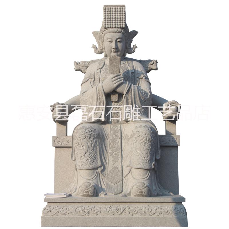 福建惠安廠家加工 石雕王母娘娘花崗巖雕刻寺廟祠堂供奉佛像人物