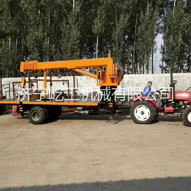 廠家直銷定制四驅(qū)農(nóng)用拖拉機隨車吊拖拉機平板吊
