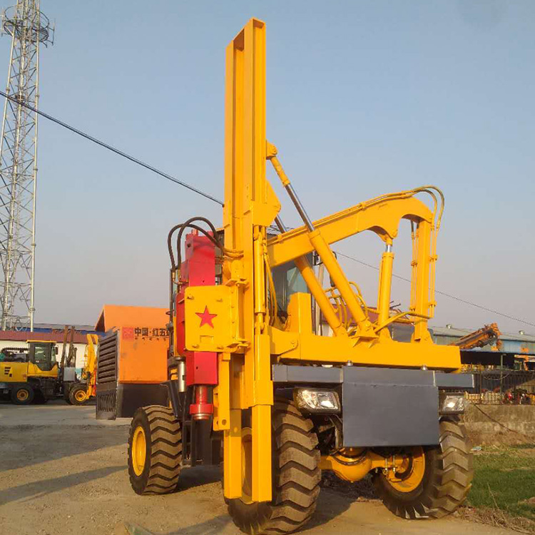 高速公路護(hù)欄打樁機(jī) 裝載式液壓護(hù)