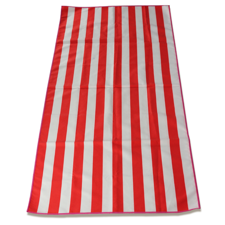 隆利工廠直營批發(fā) 外貿(mào)定制超細纖維雙面印花繡花毛巾LOGO 運動毛巾