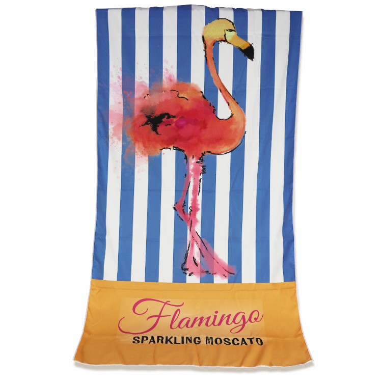 隆利工廠直營批發(fā) 外貿(mào)定制超細纖維雙面印花繡花毛巾LOGO 運動毛巾