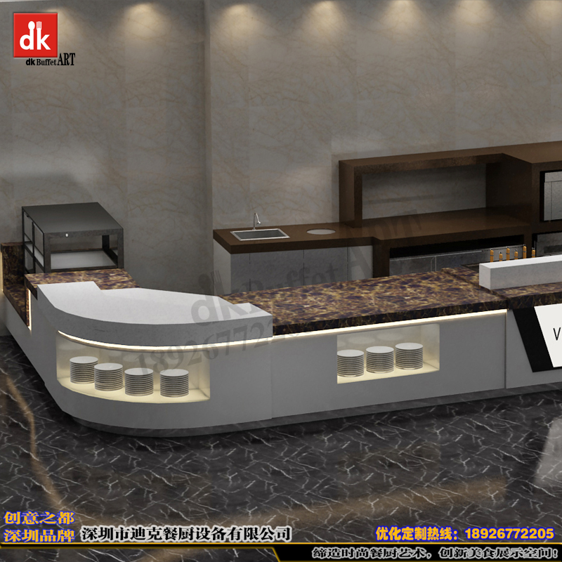 迪克餐廚設(shè)備專業(yè)生產(chǎn)定制自助餐臺