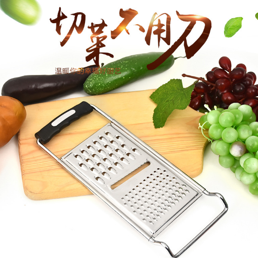大號(hào)不銹鋼刨絲器 帶手柄土豆擦絲器多用多功能切菜器家用切絲器 切絲器