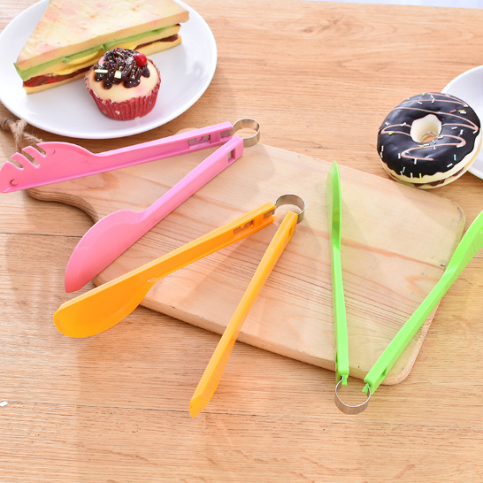 廠家直銷批發(fā)塑料面包夾 半圓夾自助餐食品夾燒烤夾子烘焙工具 面包夾