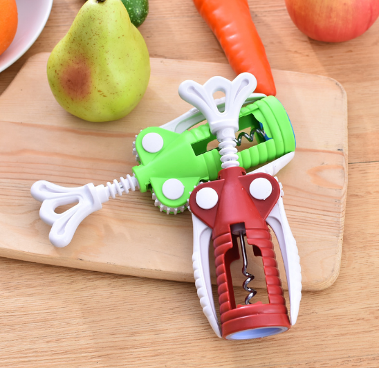 批發(fā)創(chuàng)意加大加厚紅酒開瓶器葡萄酒開酒器塑料開啟瓶器  紅酒開瓶器