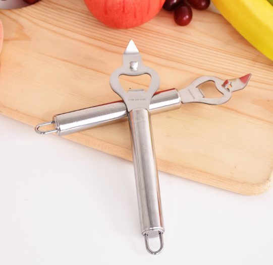 2018創(chuàng)意家居廚房小用品 不銹鋼啤酒開(kāi)多功能開(kāi)罐器開(kāi)瓶器批發(fā) 開(kāi)瓶器