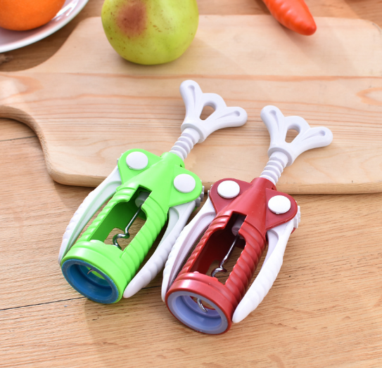 批發(fā)創(chuàng)意加大加厚紅酒開瓶器葡萄酒開酒器塑料開啟瓶器  紅酒開瓶器