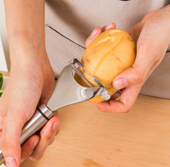 不銹鋼304多功能削皮器蘋果削皮刀土豆去皮瓜果刨芒果刮皮刀 多功能削皮器