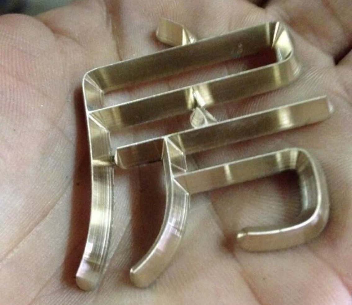 三維實心銅字酒店門號浮雕立體標牌