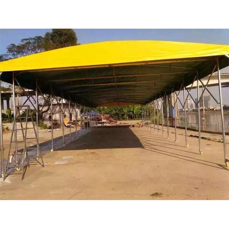 推拉雨蓬生產廠家,戶外伸縮推拉蓬價格,移動 活動推拉棚 帳篷   蘇州推拉篷