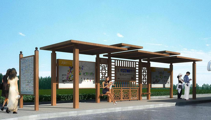 候車亭公交站臺廠家 公交站臺 仿古瓦候車亭 仿古公交站臺 景觀候車亭 仿古瓦候車亭