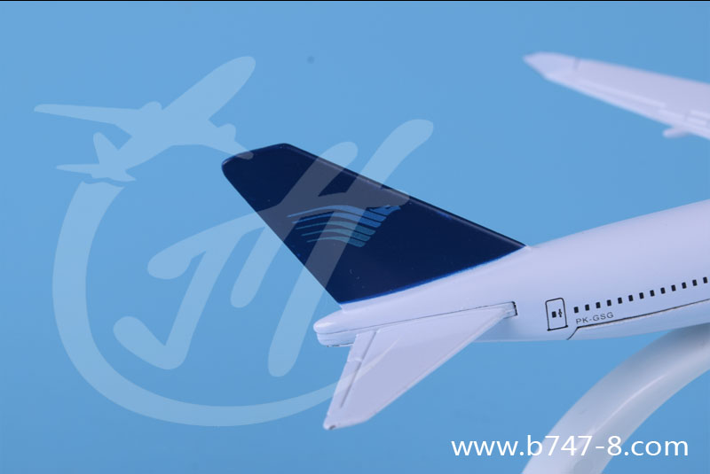 可定制商務(wù)禮品收藏靜態(tài)擺件航模波音B747-400印尼合金飛機(jī)模型
