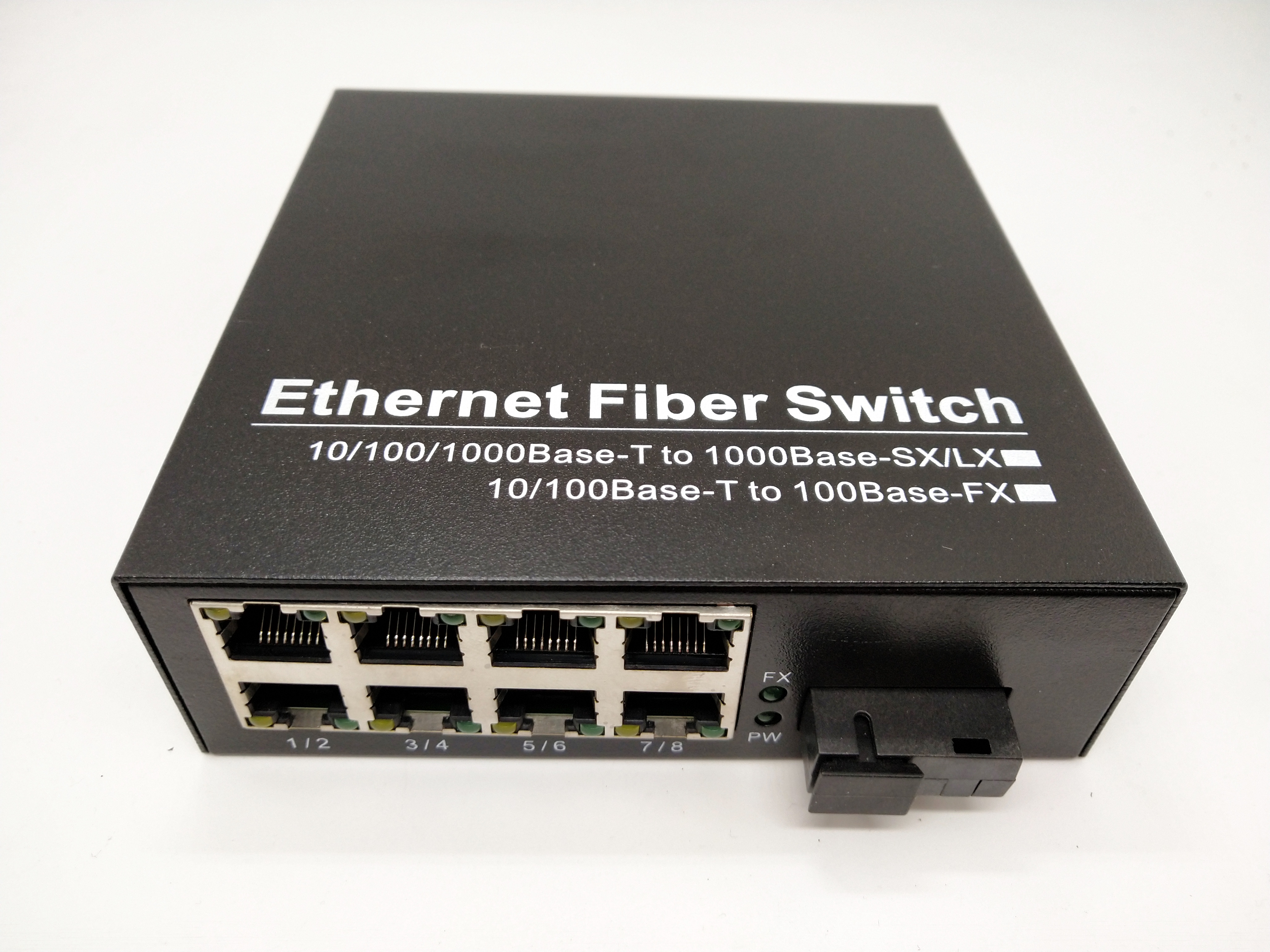 百兆1光8電單模單纖收發(fā)器