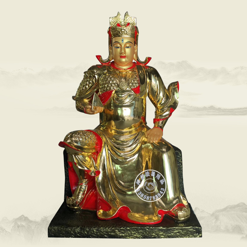 定做道教五顯大帝神像 道觀三眼靈光馬天君神像價格