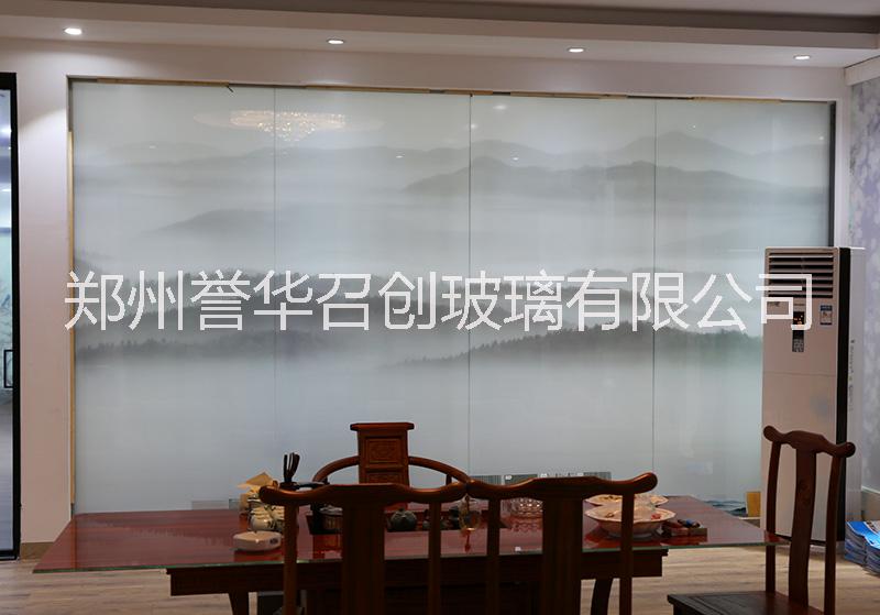 雙層夾膠玻璃，工藝玻璃，夾絲夾畫 雙層夾膠玻璃，山水畫，夾絲夾畫 雙層夾膠玻璃，山水畫，夾絲工藝