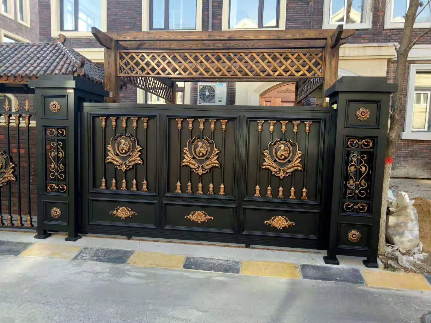 鋁藝別墅防爆別墅門 定制鋁藝別墅防爆別墅門